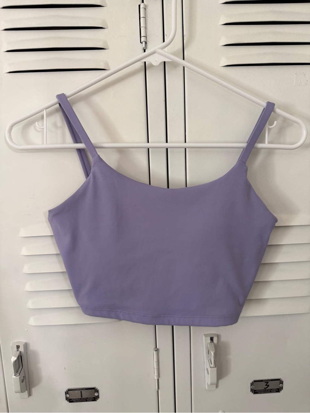 Everyday Lavender Crop Sports Bra - Lightweight Support